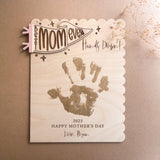 Best Mom Ever Handprint Plaque | Mother's Day Collection