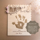 Best Mom Ever Handprint Plaque | Mother's Day Collection