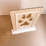 Pet Footprint Keepsake | Gift & Memorial Plaque
