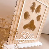 Pet Footprint Keepsake | Gift & Memorial Plaque