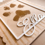 Pet Footprint Keepsake | Gift & Memorial Plaque