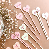 Candy Heart Stir Sticks | Drinkware and Accessories