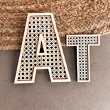 Wooden Cane Letters & Numbers | Boho Decor