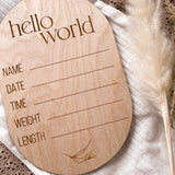 Hello World Fill-Me-In Rounded | Announcement
