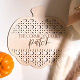 "Our Patch" Customized Pumpkin Hanger  | Autumn Collection