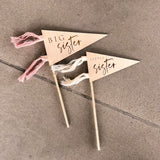 Big Sister / Little Sister Banner Flags | Photo Prop
