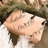 Personalized Acrylic Stocking Tag | Christmas Collection