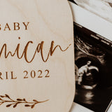 Last Name + Due Date Plaque | Announcement