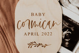 Last Name + Due Date Plaque | Announcement