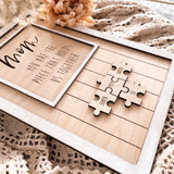 Mother's Day Puzzle Piece Sign | Engrave