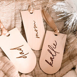 Personalized Wooden Stocking Tag | Christmas Collection