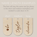 Personalized Wooden Stocking Tag | Christmas Collection