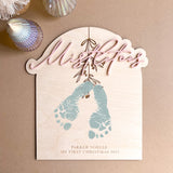 Mistletoes Footprint Keepsake  | Christmas Collection