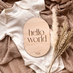 Hello World Plaque | Announcement