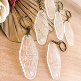 Tired Moms Club Keychain | Engraved