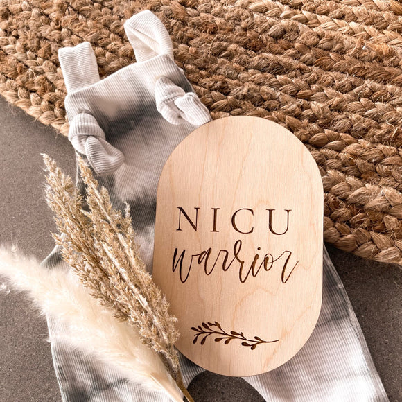 NICU Warrior Plaque | Announcement