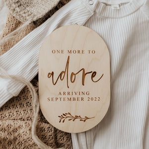 One More to Adore Plaque | Announcement