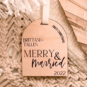 Merry & Married Ornament | Christmas Collection