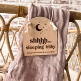 Shhhh Baby Sleeping Door Hanger | Engraved Sign