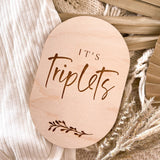 It's Twins / Triplets Plaque | Announcement